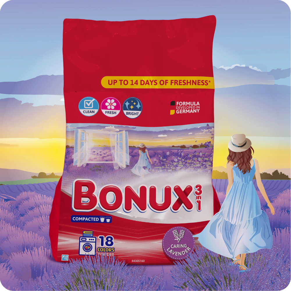 Bonux 3in1 Caring Lavender Prášek